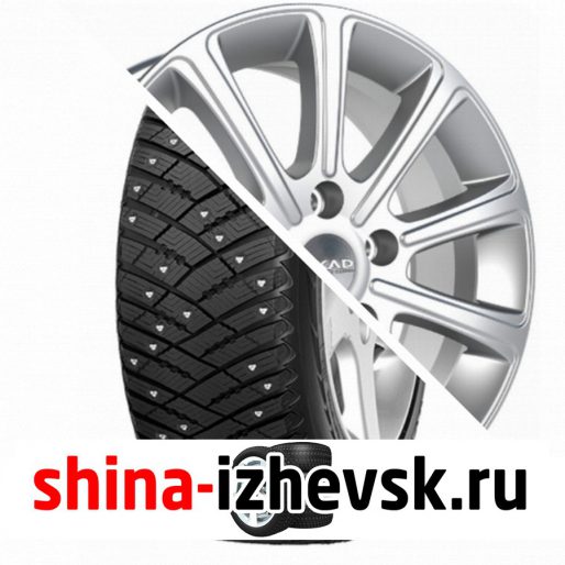 Колесо в сборе Goodyear Ultra Grip Ice Arctic 215/65 R16 T 98 + СКАД Милан 6.5xR16 5×112 ET40 DIA66.6 Серебристый в Ижевске